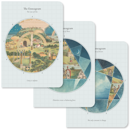 Enneagram Symbols: Set of 3 Pocket Notebooks