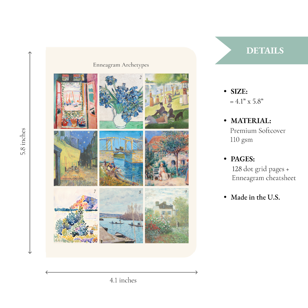Enneagram & Art: Set of 3 Pocket Notebooks