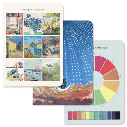 Enneagram & Art: Set of 3 Pocket Notebooks