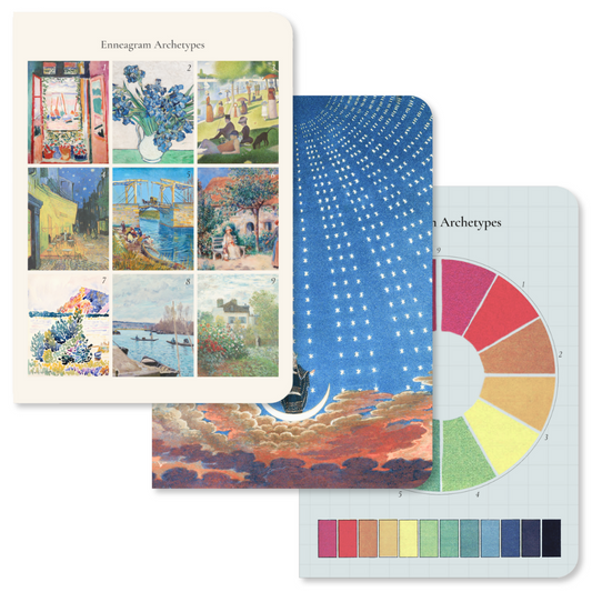 Enneagram & Art: Set of 3 Pocket Notebooks