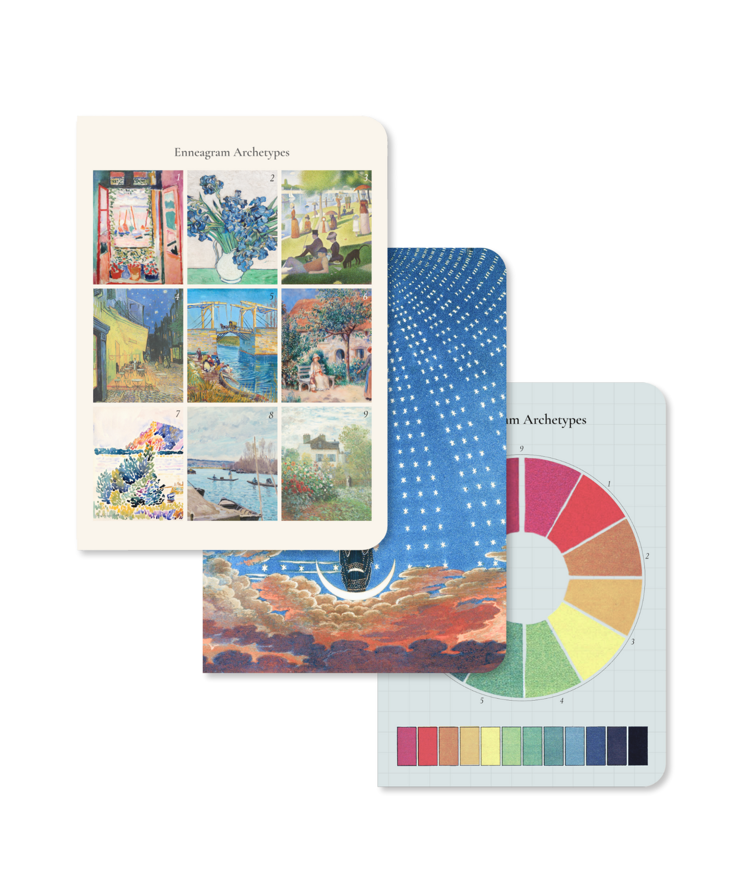 Enneagram & Art: Set of 3 Pocket Notebooks