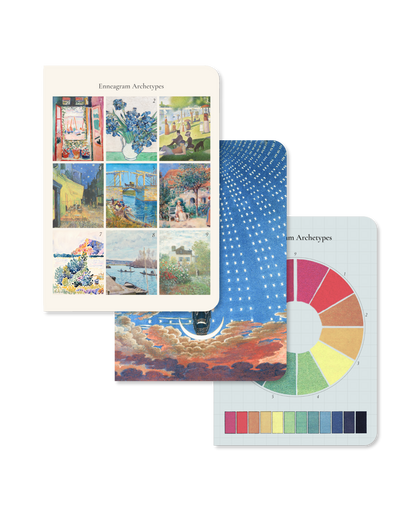 Enneagram & Art: Set of 3 Pocket Notebooks