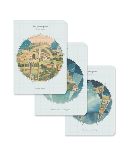 Enneagram Symbols: Set of 3 Pocket Notebooks