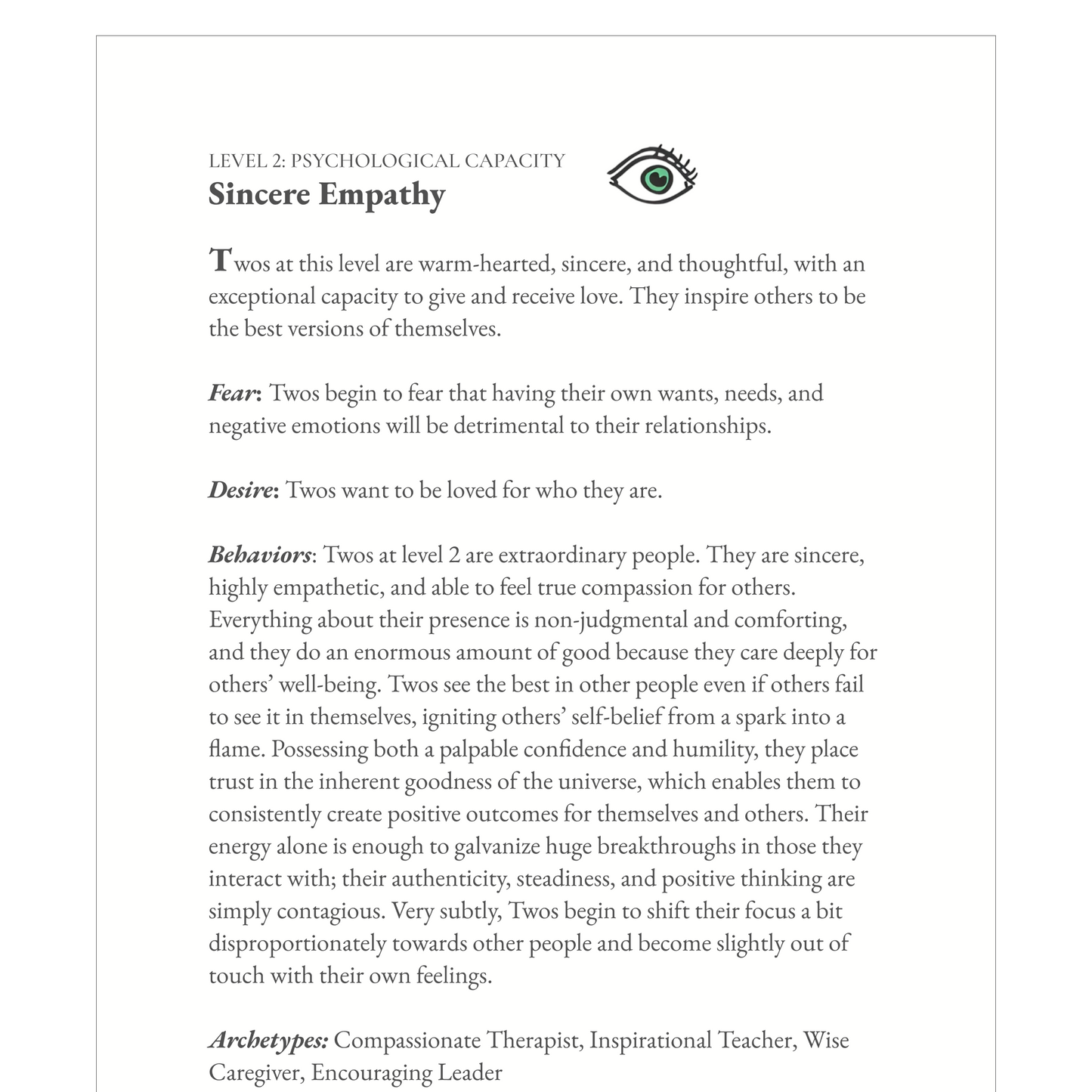 Enneagram Type 2 Field Guide