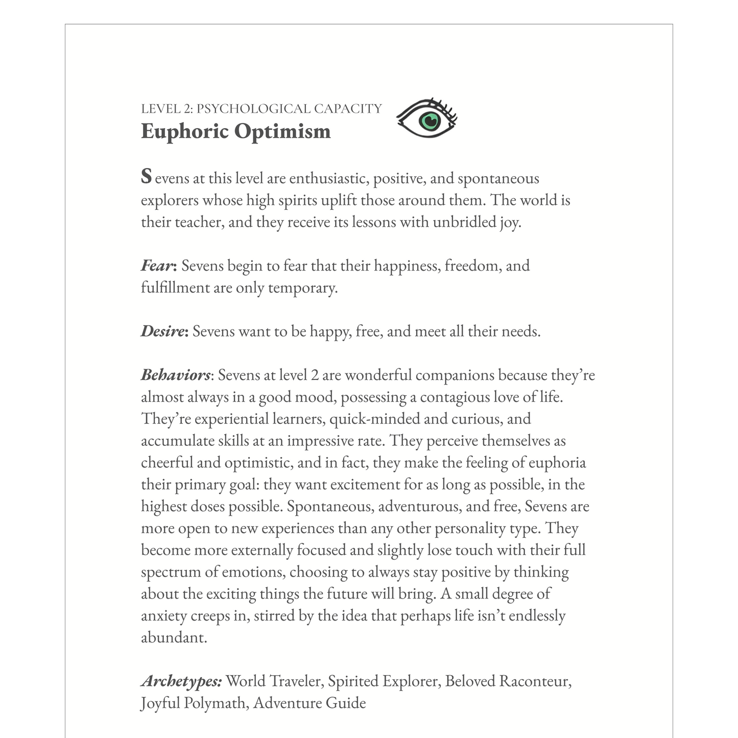 Enneagram Type 7 Field Guide