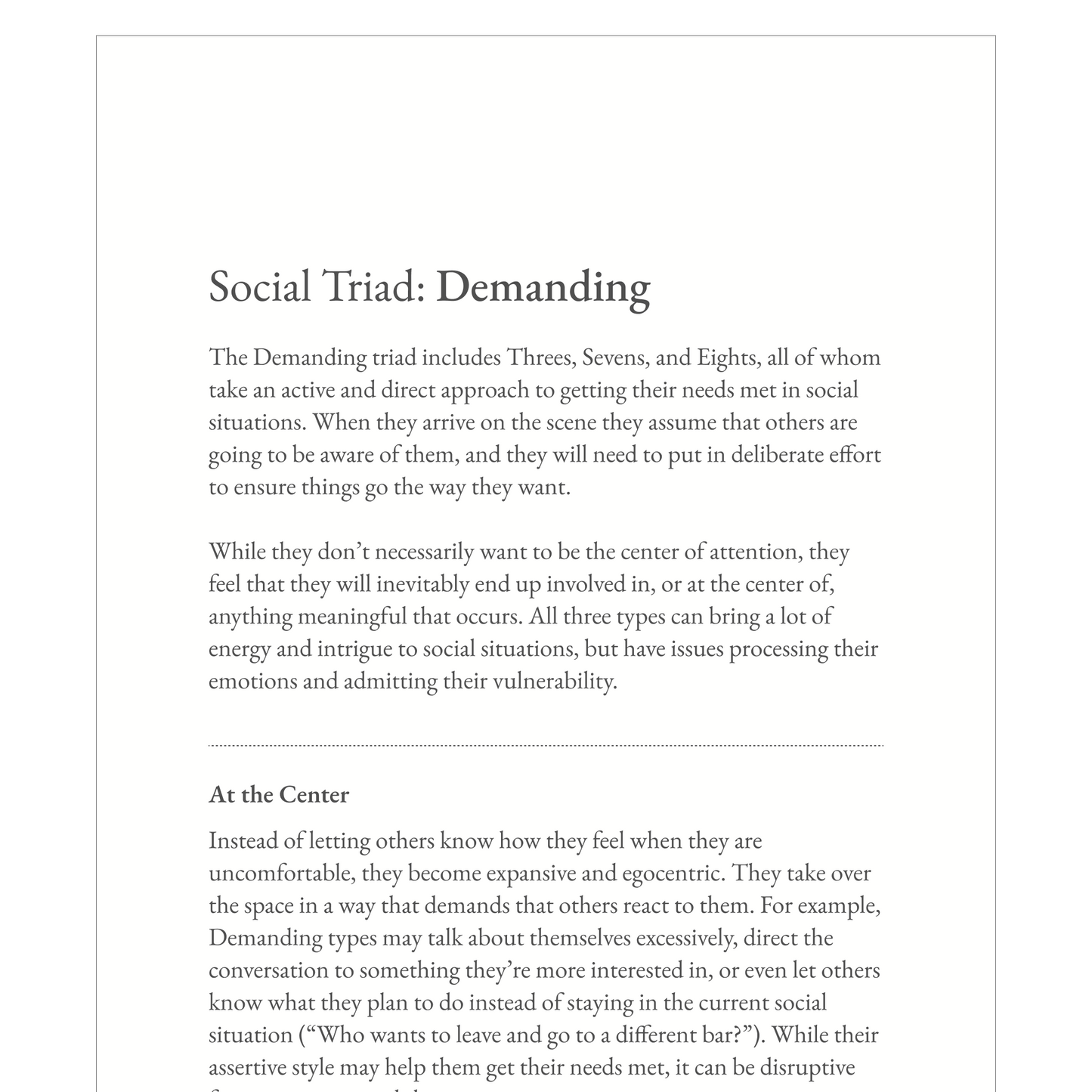 Enneagram Type 8 Field Guide