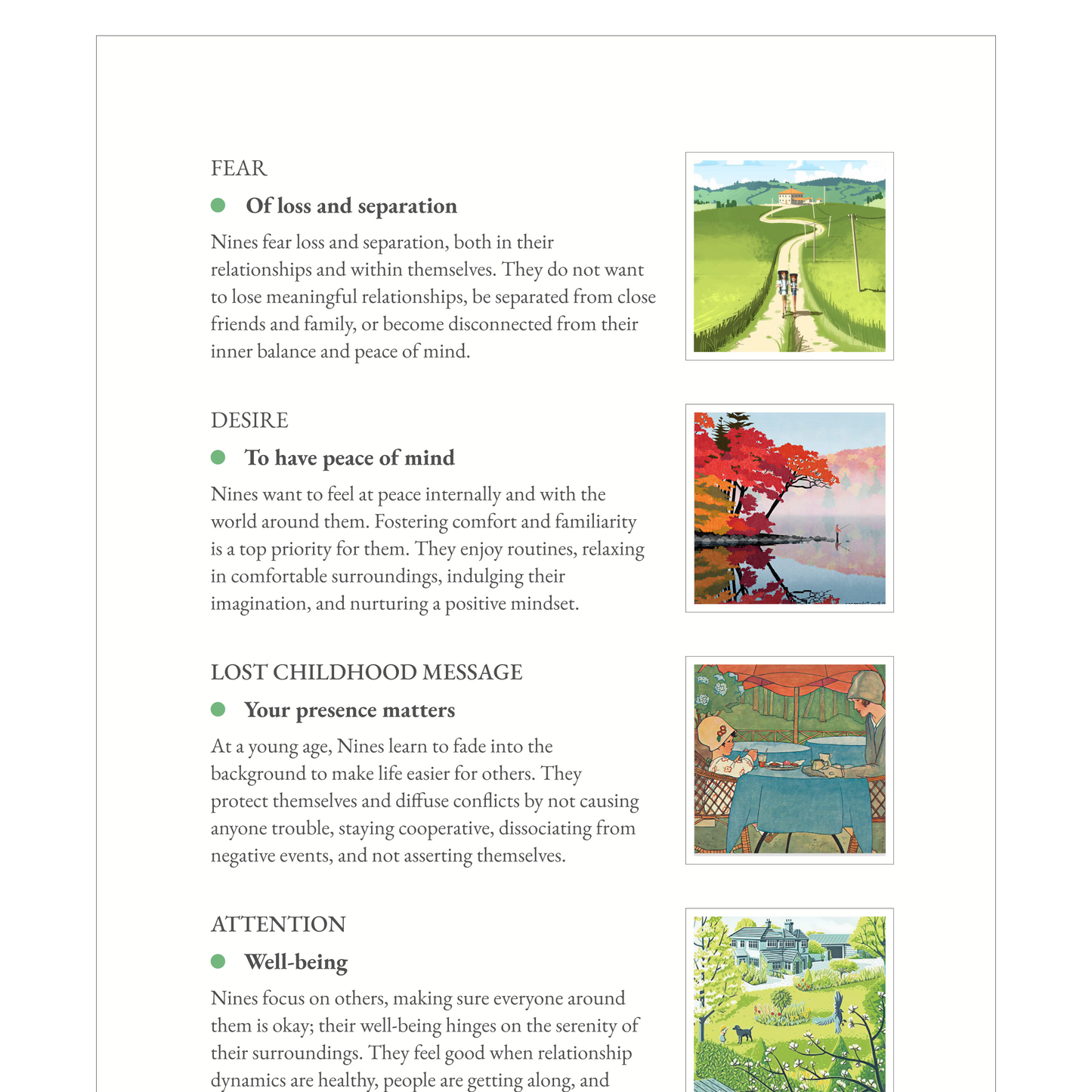 Enneagram Type 9 Field Guide