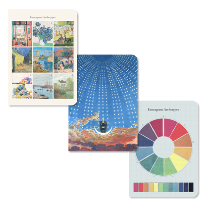 Enneagram & Art: Set of 3 Pocket Notebooks