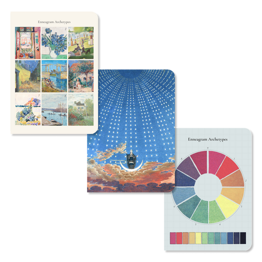 Enneagram & Art: Set of 3 Pocket Notebooks