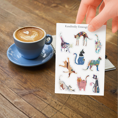 Enneagram Cat Sticker Sheet (3-pack)