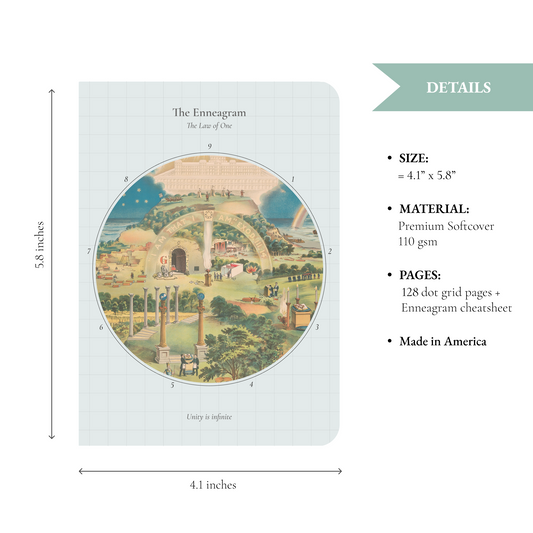 Enneagram Symbols: Set of 3 Pocket Notebooks