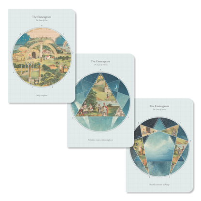 Enneagram Symbols: Set of 3 Pocket Notebooks