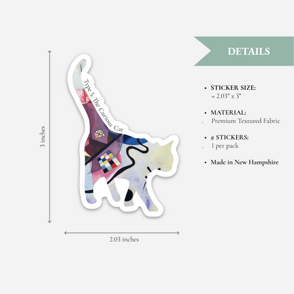 Enneagram Fabric Cat Stickers