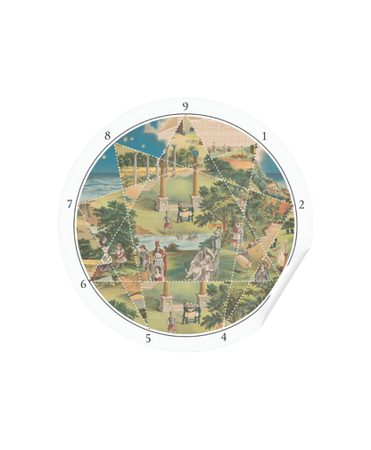 5-pack Enneagram World Sticker