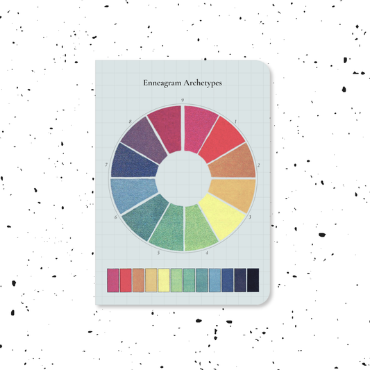 Enneagram Vintage Color Wheel Pocket Notebook