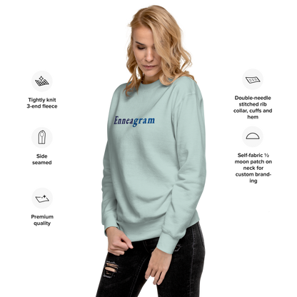 Embroidered Enneagram Unisex Premium Sweatshirt